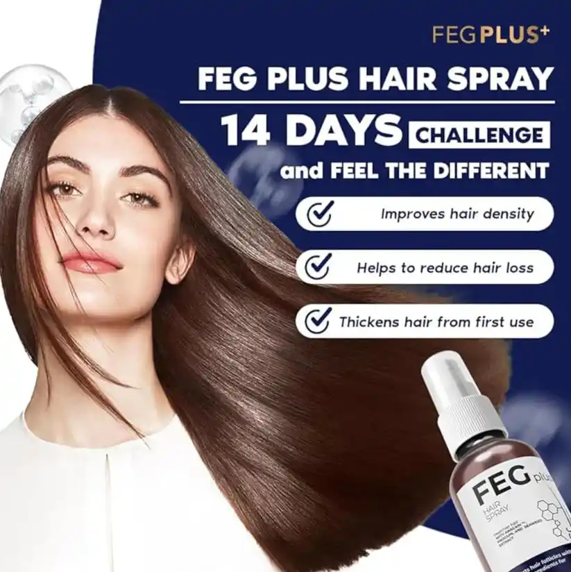 Buy 1 Get 1 Free Offer | FEG Plus Hair Growth Spray – Best Hair Regrowth Solution